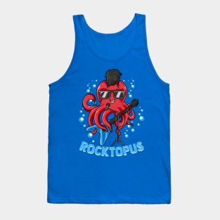 Rocktopus Octopus Guitar Player Guitarist Music Band Tank Top